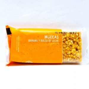 Barrita Muecas 45g (Cereales, banana, coco y dulce de leche)