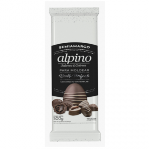 Barra de Chocolate ALPINO Semi Amargo 500g