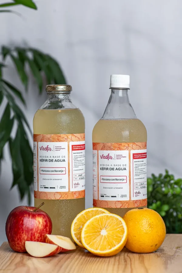 Kefir Vitafir x 910 ml Plastico Manzana y Naranja