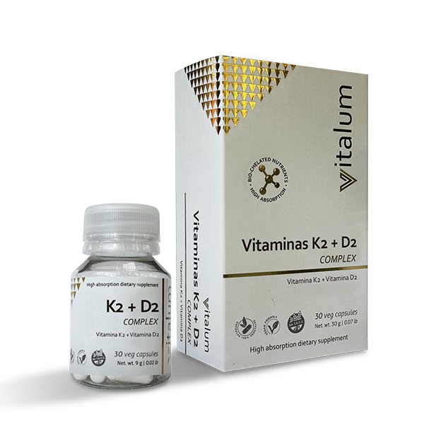 Vtalium K2 + D2 x 30 cap - HG Laboratorios