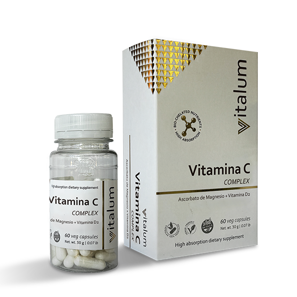Vtalium Vitamina C + D2 x 30 cap - HG Laboratorios